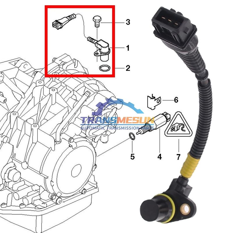 Sensore di velocità di trasmissione 24357518732 per il Mini Cooper R50 R52 1.6L GACVT16Z