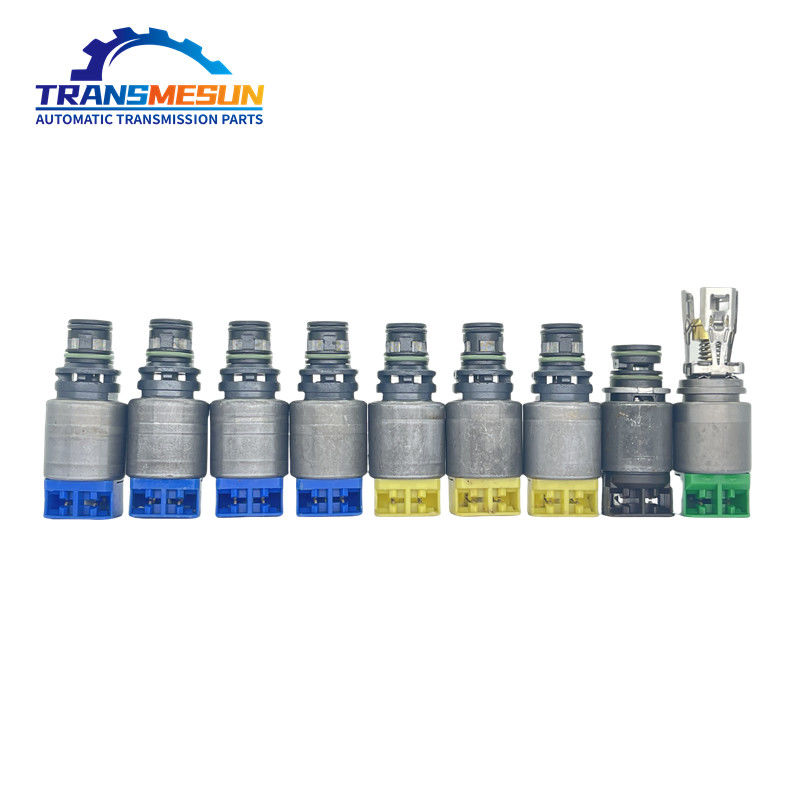 Trasmissione automatica Transmesun viene fornito in set di 9 kit di riparazione valvola solenoide 8HP-50 per BMW Serie 3 F30 di OE 0501221287